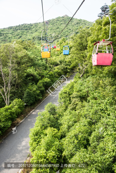 景區(qū)纜車與公路