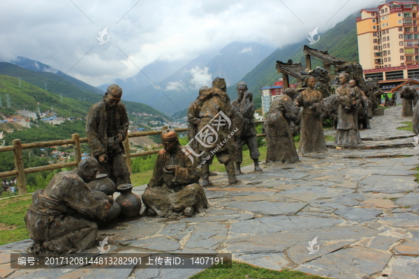 茶馬古道雕塑