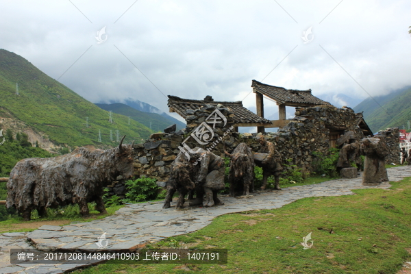 茶馬古道雕塑