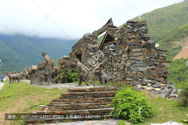 茶馬古道雕塑
