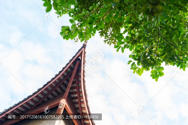 柳州東門城樓屋檐飛檐
