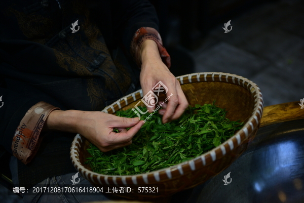 手工炒茶