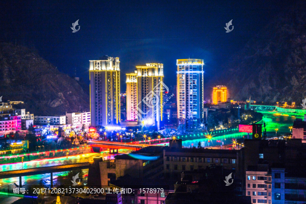 汶川夜景
