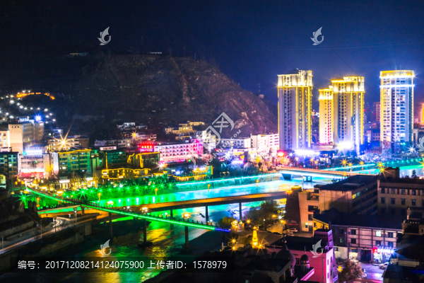 汶川夜景