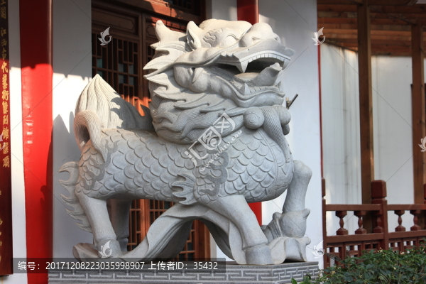 貔恘,麒麟雕像
