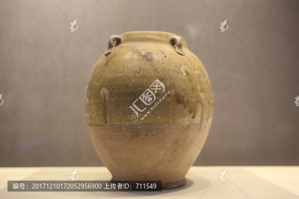 黃釉罐,唐代