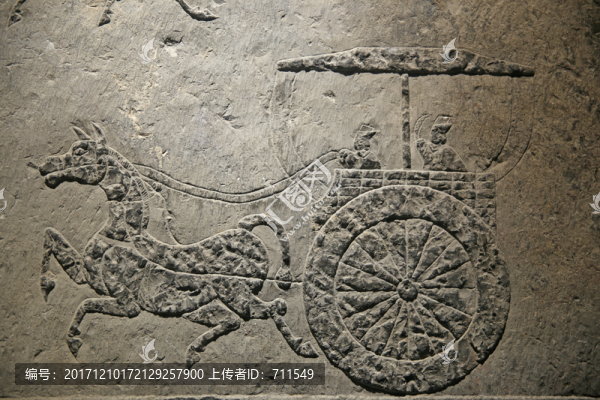 漢畫像石馬車