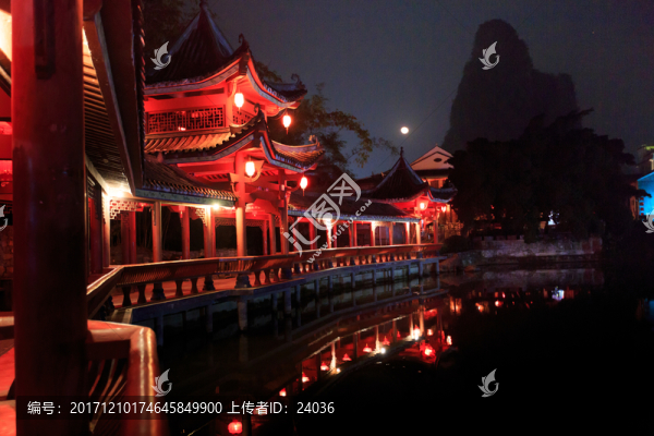 黃姚古鎮(zhèn),夜景