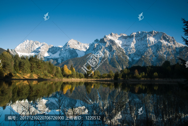 karwendel鏡像在luttensee