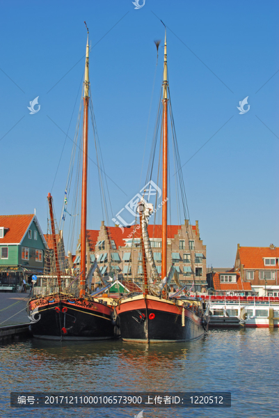 在ijsselmeer的volendam