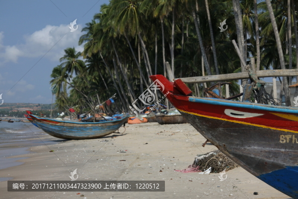 漁船在mui,ne