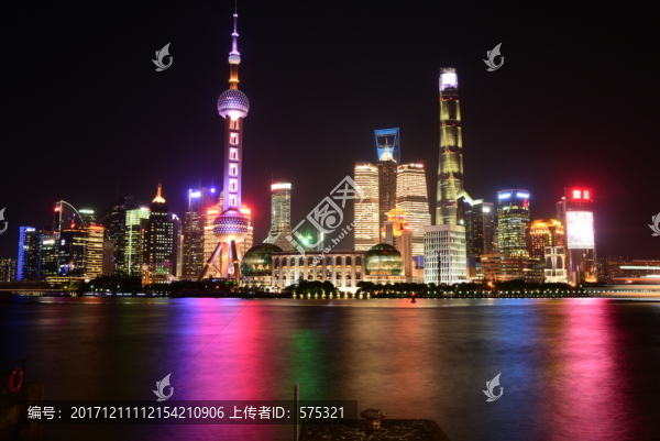 上海陸家嘴夜景