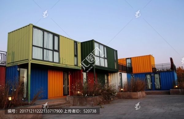 集裝箱,旅店,建筑