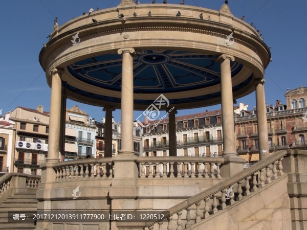 亭子,-,,placa,del,castillo