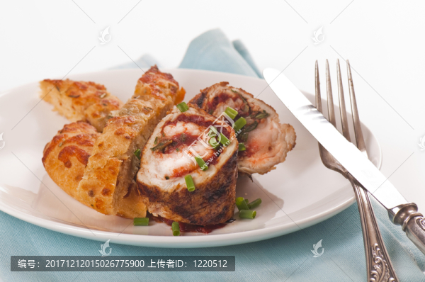 炸肉排在中國白面包板上的作用