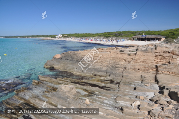在es,trenc，馬略卡島的海岸