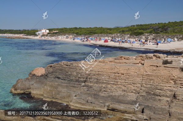 在es,trenc，馬略卡島的海岸