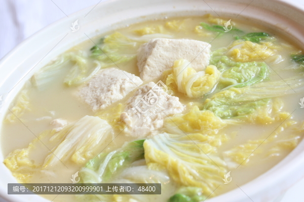 砂鍋豆腐,娃娃菜豆腐煲