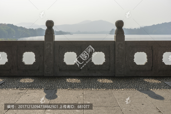 杭州西湖玉帶橋石欄桿