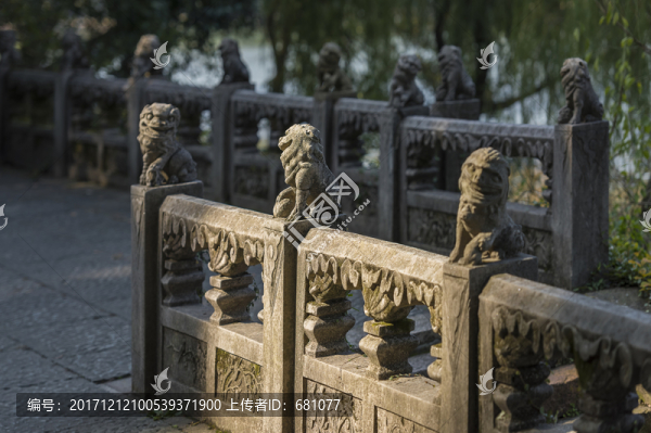 杭州西湖石獅子