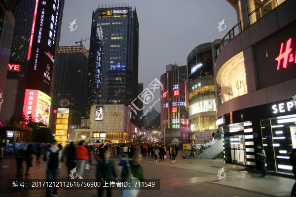 重慶解放碑商業(yè)中心夜景