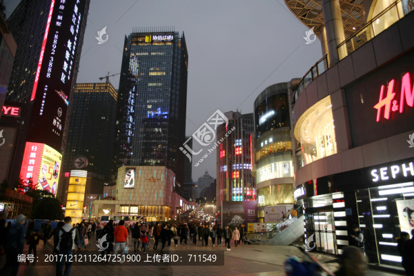 重慶解放碑步行街夜景