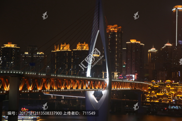 重慶千廝門大橋夜景
