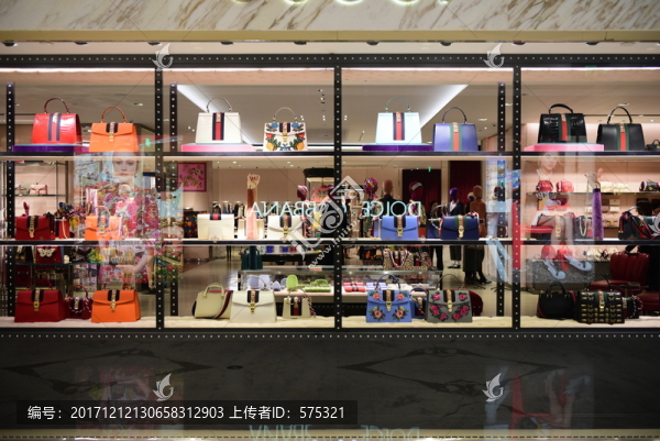 女士皮包,櫥窗展示