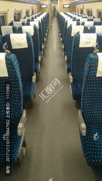 高鐵車廂內(nèi)景,座位
