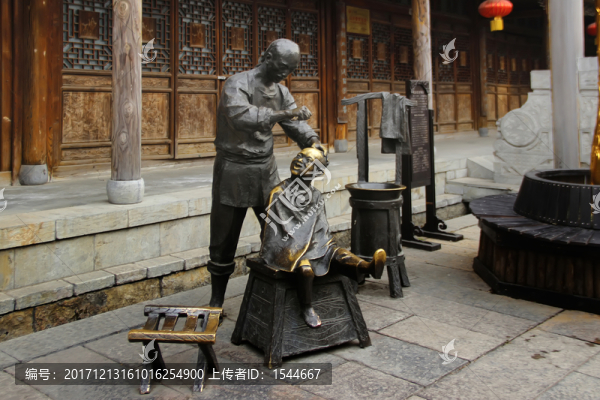 雕塑,理發(fā)