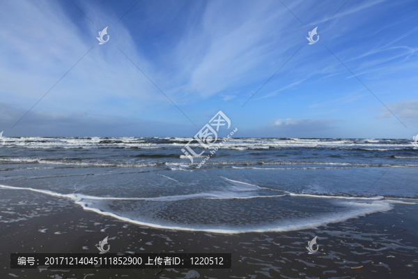 在丹麥波羅的海的海灘