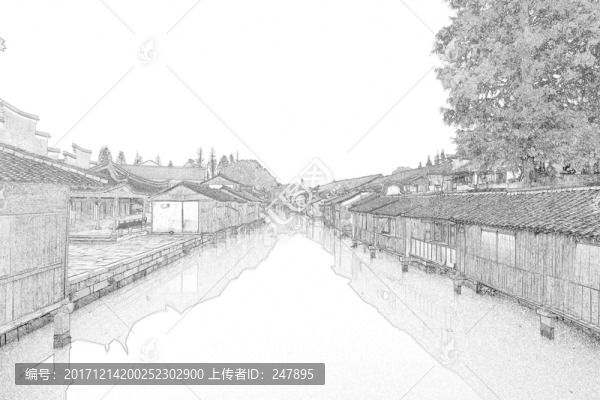 烏鎮(zhèn),線稿
