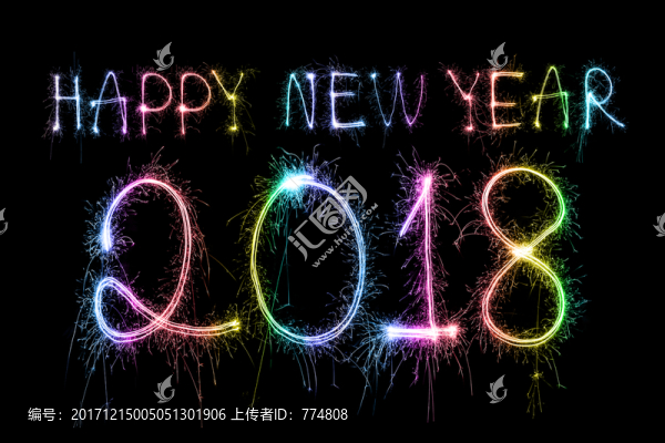 新年,2018,煙花