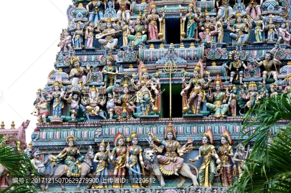 sri,veeramakaliamman寺廟的屋頂