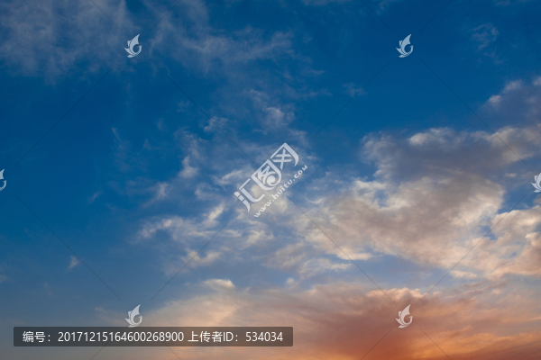 云,天空,云朵,晚霞,火燒云