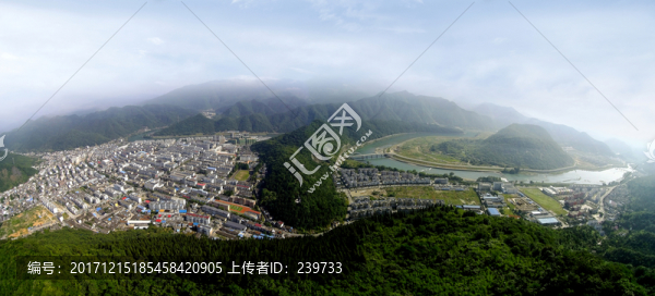 石臺(tái)縣城全景