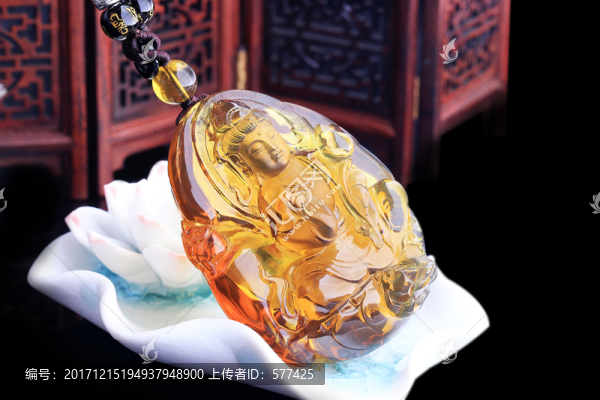 金藍(lán)珀,金珀觀音