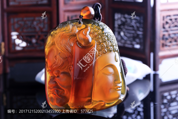 金棕珀,佛,魔鬼,一念之間