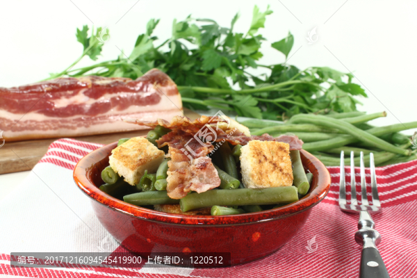 四季豆配培根