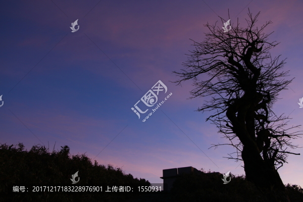 日落,火燒云