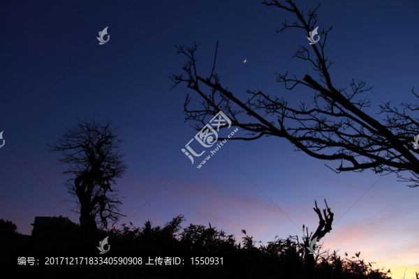 日落,火燒云
