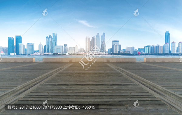青島廣場(chǎng)和城市天際線