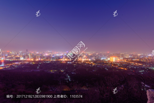 千佛山拍攝的濟(jì)南夜景,（20）