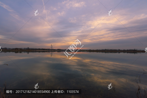 濟(jì)南龍湖濕地朝霞,（14）
