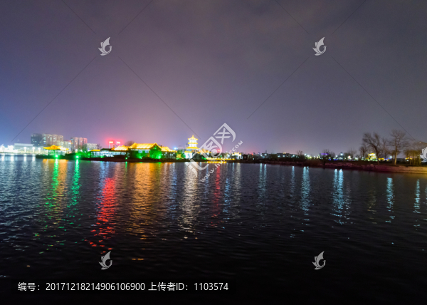 聊城東昌湖夜景,（10）