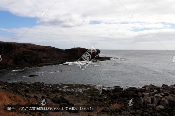 海灘blanca，海岸，蘭薩羅特島