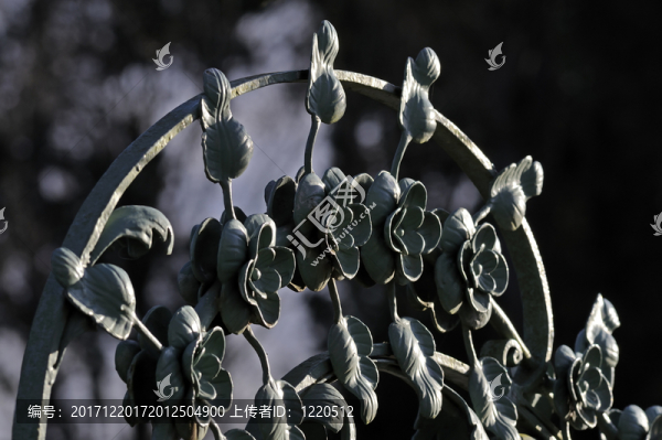 城堡benrath的裝飾帝國(guó)門(mén)戶在杜塞爾多夫在德國(guó)