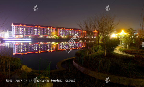 湖泊夜景