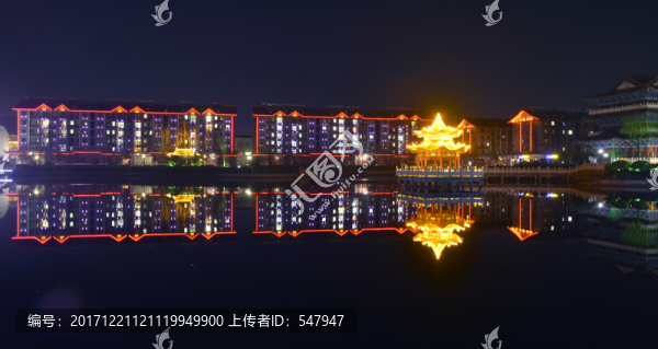 湖泊夜景