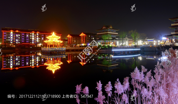 湖泊夜景